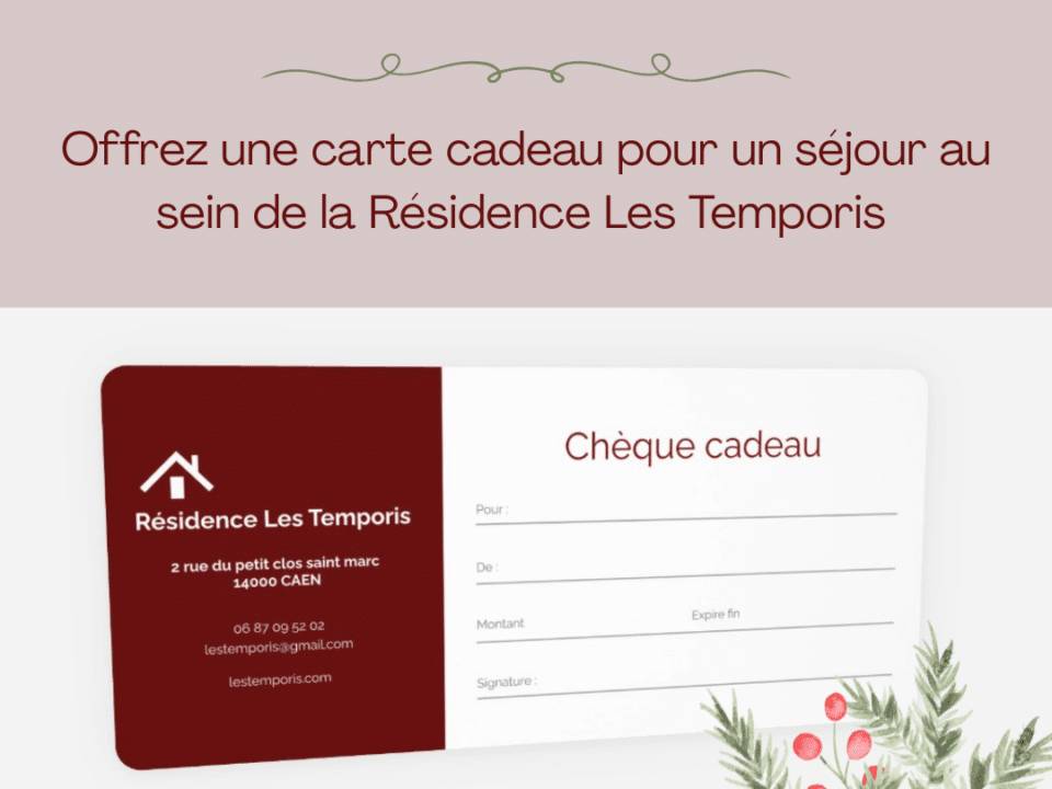 carte cadeau séjour normandie fin d'année