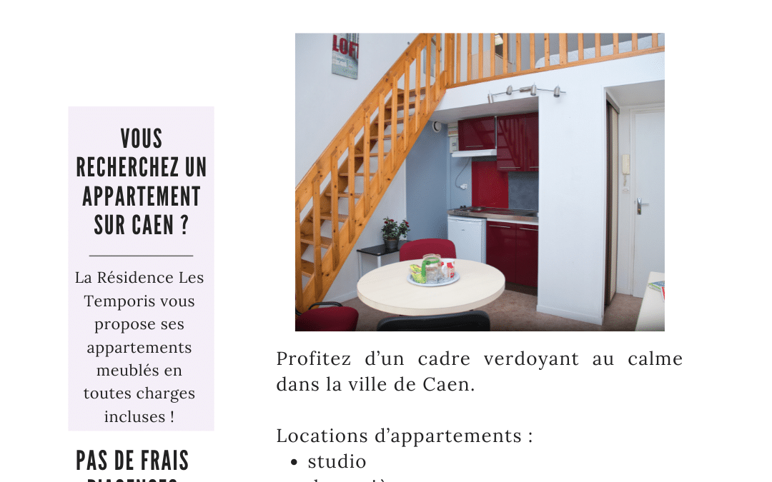 logement meublé étudiant caen