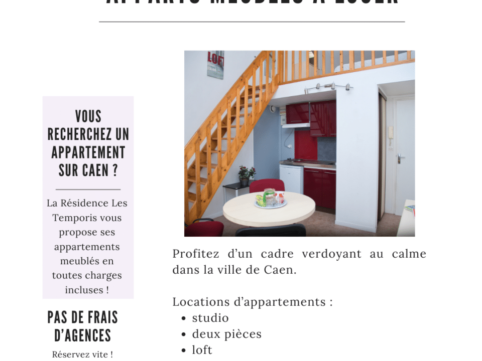 logement meublé étudiant caen